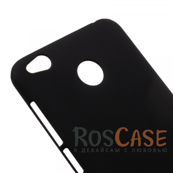 Изображение Черный Матовый пластиковый защитный чехол-накладка с защитой боковых граней для Xiaomi Redmi 4X