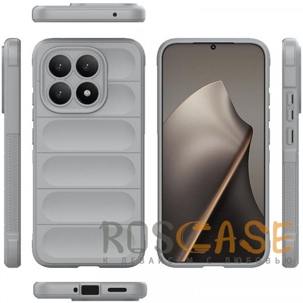 Фото Серый Flex Silicone | Противоударный чехол для Xiaomi Mi 15T с защитой камеры и микрофиброй