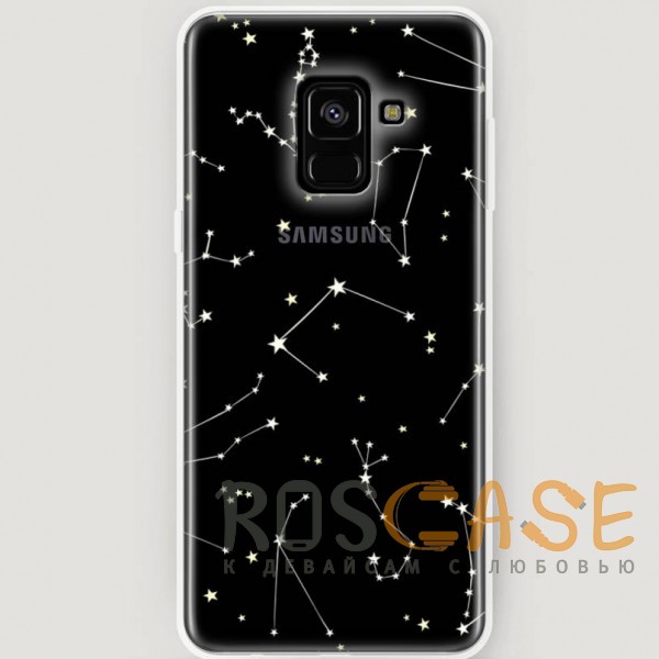 

RosCase | Силиконовый чехол для Samsung A530 Galaxy A8 (2018) (Созвездия)