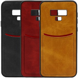 ILEVEL | Чехол с кожаным покрытием и с карманом-визитницей для Samsung Galaxy Note 9