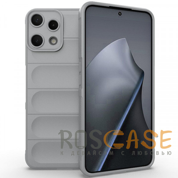 Фото Серый Flex Silicone | Противоударaный чехол для Nothing Phone 3a Lite с защитой камеры и микрофиброй