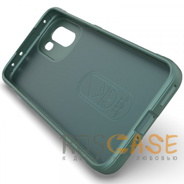 Изображение Зеленый Flex Silicone | Противоударный чехол для OnePlus 15R / Ace 6 / 6T 5G с защитой камеры и микрофиброй