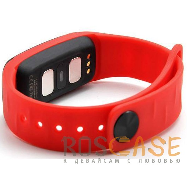 Фотография Красный Фитнес-браслет WR11 с измерением давления и пульса и ЭКГ