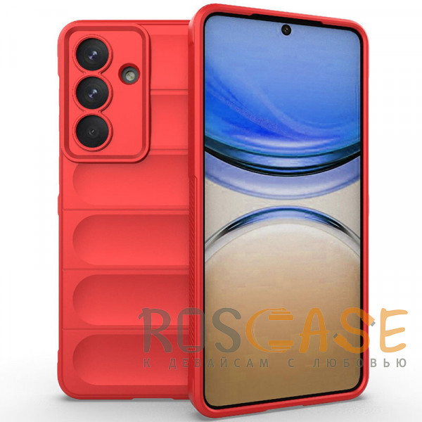 Фото Красный Flex Silicone | Противоударный чехол для Samsung Galaxy S26 Plus с защитой камеры и микрофиброй