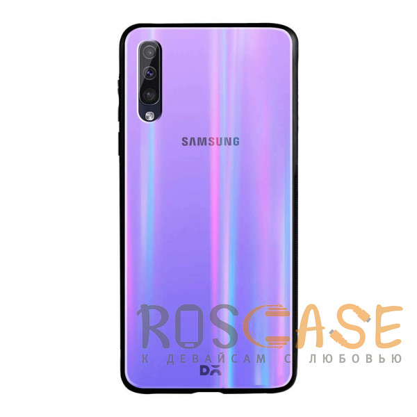 Фото Фиолетовый Gradient Aurora | ТПУ чехол со стеклянной вставкой для Samsung Galaxy A50 / A50s / A30s