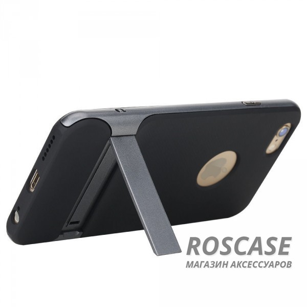 Изображение Черный / Серый Rock Royce | Чехол для Apple iPhone 6 plus (5.5")  / 6s plus (5.5") с подставкой