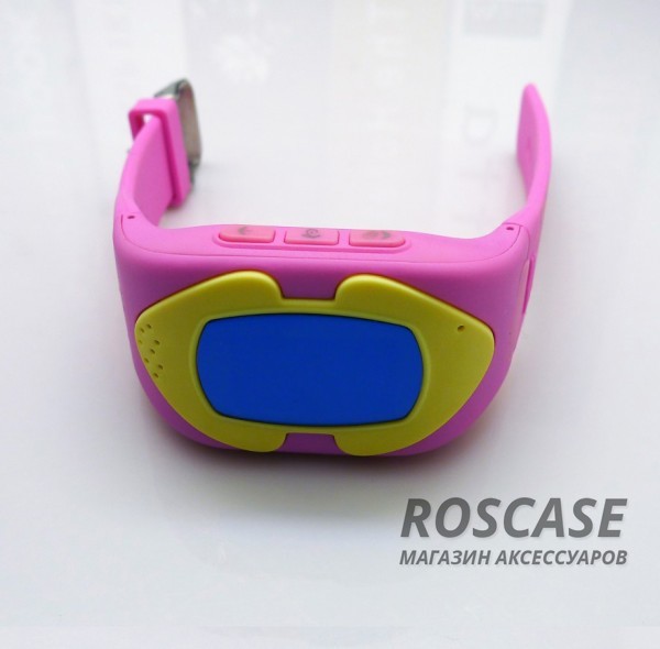 Фото Розовый Детские умные телефон-часы Baby Smart Watch с GPS геолокацией, Wi-Fi и прослушкой для безопасности