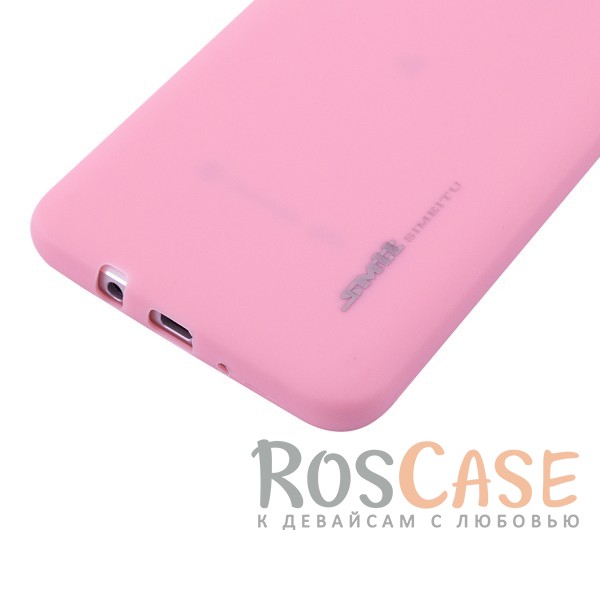 Фото Розовый (Soft touch) Мягкий силиконовый чехол SMTT с покрытием софт-тач для Samsung J710F Galaxy J7 (2016)