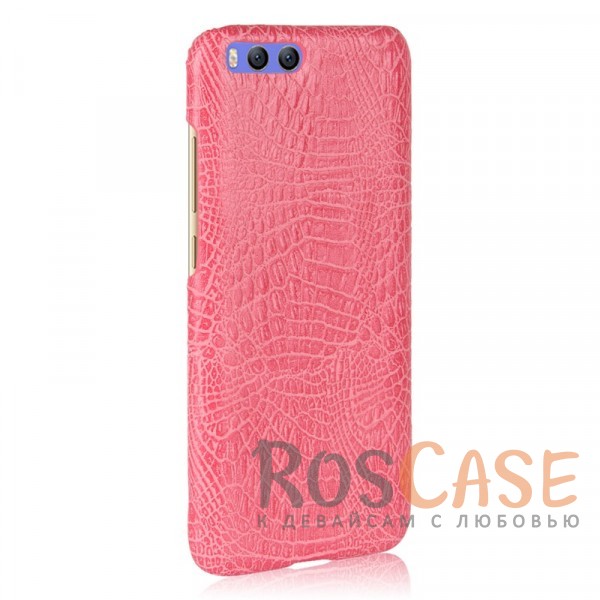Фотография Розовый Стильный защитный чехол-накладка с текстурой крокодиловой кожи для Xiaomi Mi 6