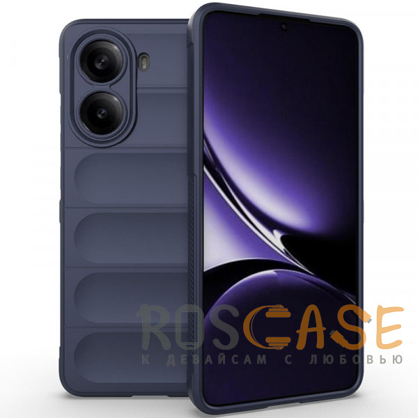 Фото Темно-синий Flex Silicone | Противоударный чехол для Xiaomi Redmi Turbo 4 с защитой камеры и микрофиброй