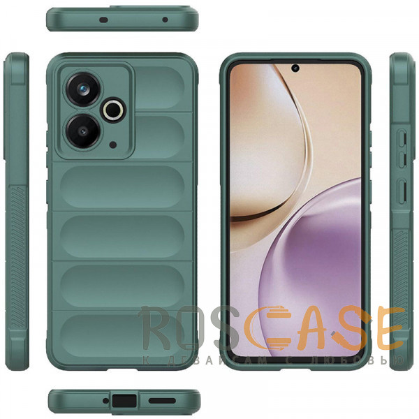 Фото Зеленый Flex Silicone | Противоударный чехол для Realme 14T 5G с защитой камеры и микрофиброй