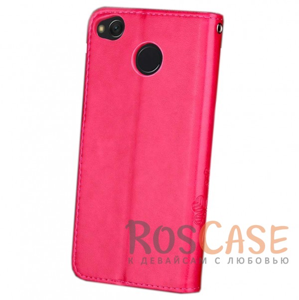 Фотография Розовый Чехол-книжка с узорами на магнитной застёжке для Xiaomi Redmi 4X