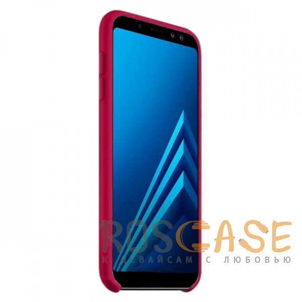 Изображение Розовый / Pink Силиконовый чехол для Samsung Galaxy A6 Plus (2018) с покрытием Soft Touch