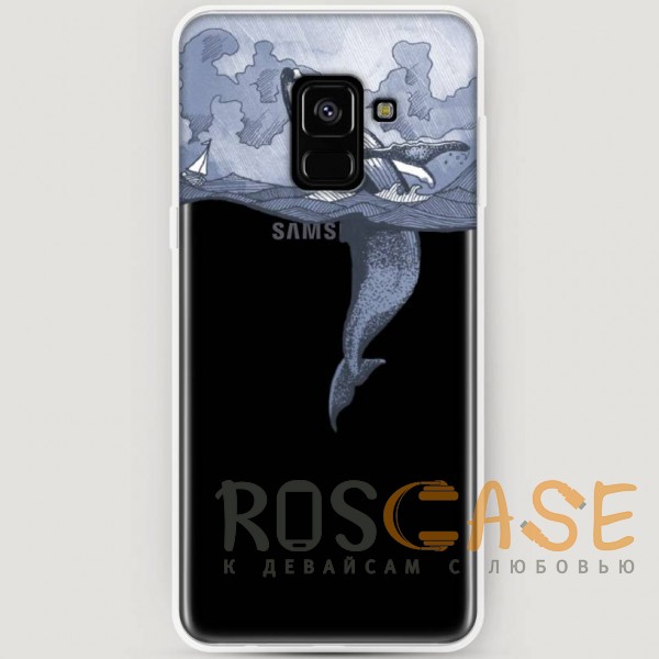 Фото Два измерения RosCase | Силиконовый чехол для Samsung A530 Galaxy A8 (2018)