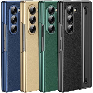 Чехол 3D с кожаной вставкой и стилусом для Samsung Galaxy Z Fold 6