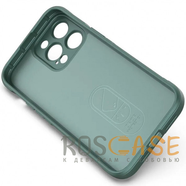 Изображение Зеленый Flex Silicone | Противоударный чехол для iPhone 13 Pro Max с защитой камеры и микрофиброй
