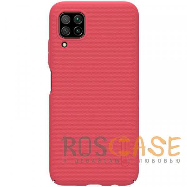 Фото Красный Nillkin Super Frosted Shield | Матовый пластиковый чехол для Huawei P40 Lite / Nova 6 SE / Nova 7i