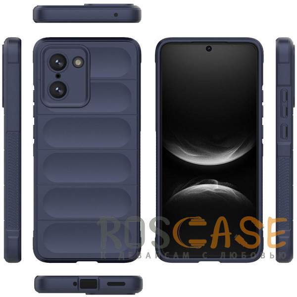 Фото Темно-синий Flex Silicone | Противоударный чехол для OnePlus Nord CE 5 5G / CE5 с защитой камеры и микрофиброй