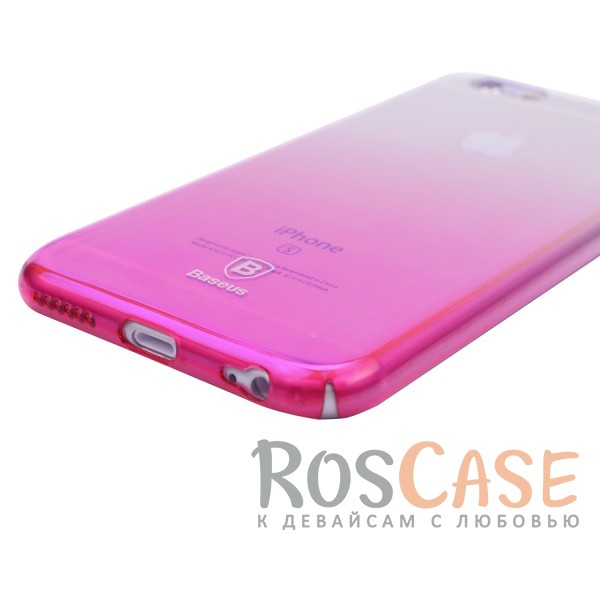 Фотография Розовый Baseus Glaze Ultrathin | Ультратонкий чехол для Baseus Glaze Ultrathin | Ультратонкий чехол для ___ с градиентной расцветкой с градиентной расцветкой