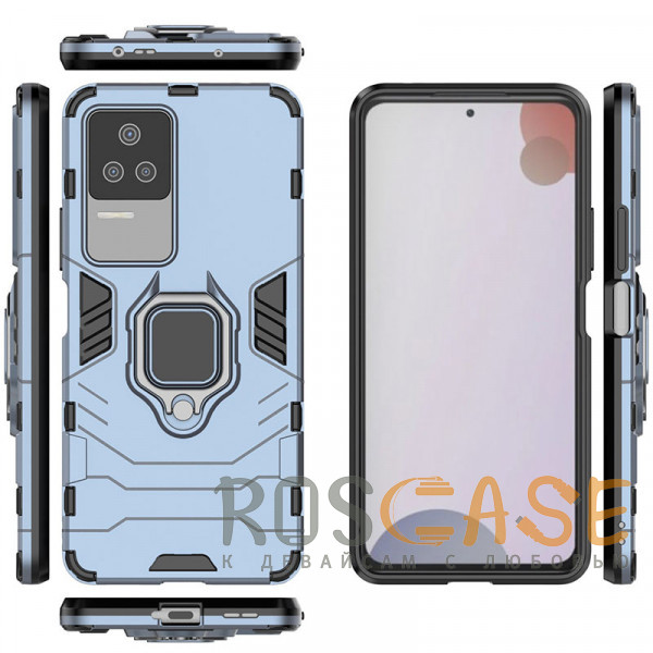 Фото Синий Transformer Ring | Противоударный чехол под магнитный держатель для Xiaomi Redmi K50 / K50 Pro