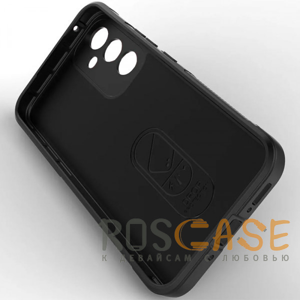 Изображение Черный Flex Silicone | Противоударный чехол для Samsung Galaxy A55 с защитой камеры и микрофиброй