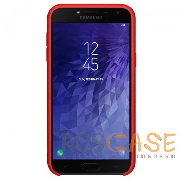 Фотография Бордовый / Garnet Red Силиконовый чехол для Samsung J400F Galaxy J4 (2018) с покрытием Soft Touch
