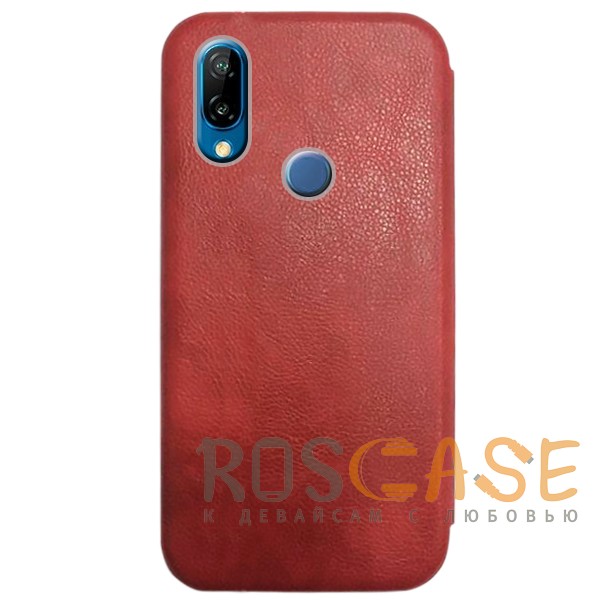 Фотография Красный Open Color 2 | Чехол-книжка на магните для Huawei P20 с подставкой и внутренним карманом