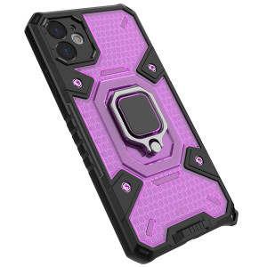 Honeycomb Armor | Противоударный чехол с защитой камеры и кольцом  для iPhone 11