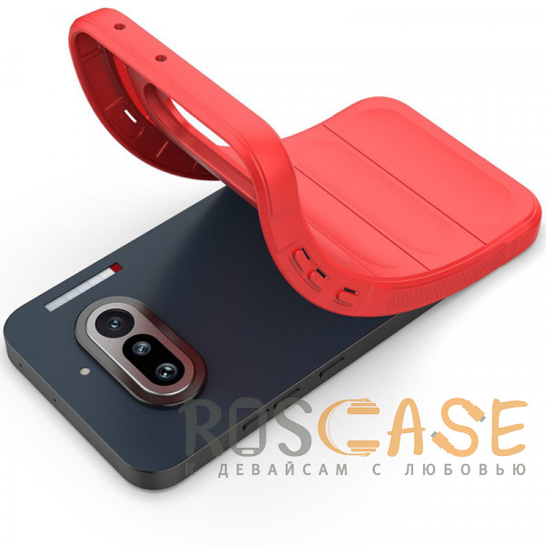 Фотография Красный Flex Silicone | Противоударный чехол для Nothing Phone 4a Pro с защитой камеры и микрофиброй
