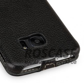 Изображение Черный / Black TETDED натур. кожа | Чехол-флип для Samsung G935F Galaxy S7 Edge