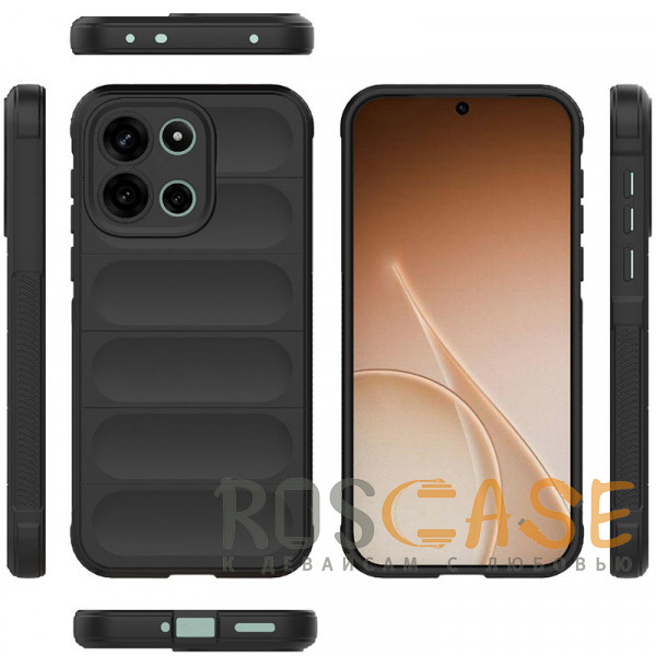 Фото Черный Flex Silicone | Противоударный чехол для OnePlus Nord 6 / CE 6 / Turbo 6 / 6V с защитой камеры