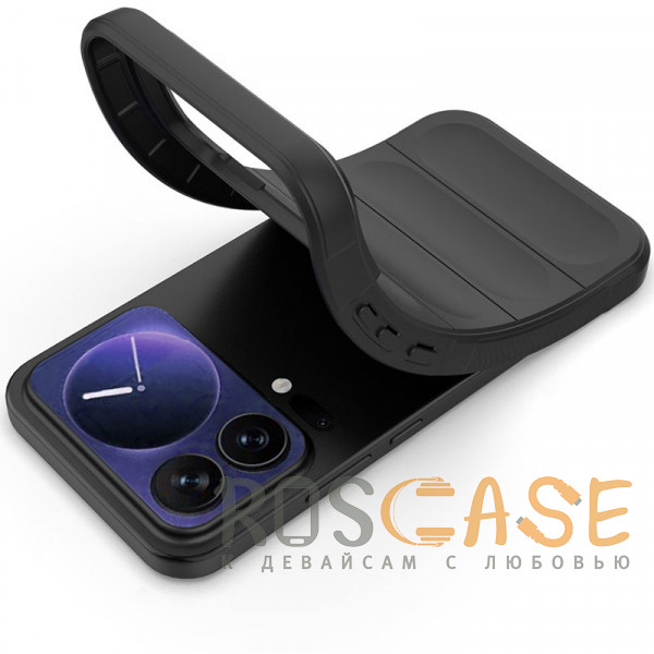 Фотография Черный Flex Silicone | Противоударный чехол для Xiaomi Mi 17 Pro Max с защитой камеры и микрофиброй