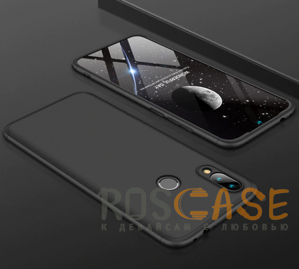 Фотография Черный GKK LikGus 360° | Двухсторонний чехол для Xiaomi Redmi 7 с защитными вставками