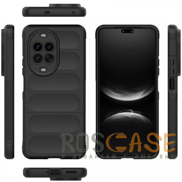 Фото Черный Flex Silicone | Противоударaный чехол для Huawei Nova 14 Pro с защитой камеры и микрофиброй