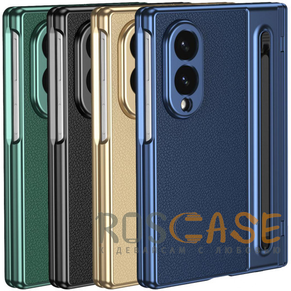Фото Чехол 3D с кожаной вставкой и стилусом для Samsung Galaxy Z Fold 8