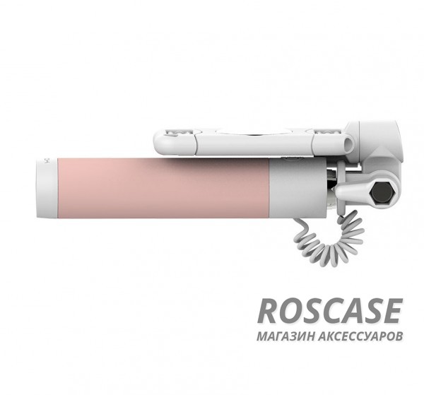 Фотография Розовый / Pink ROCK mini | Телескопический монопод для селфи (кабель 3,5)