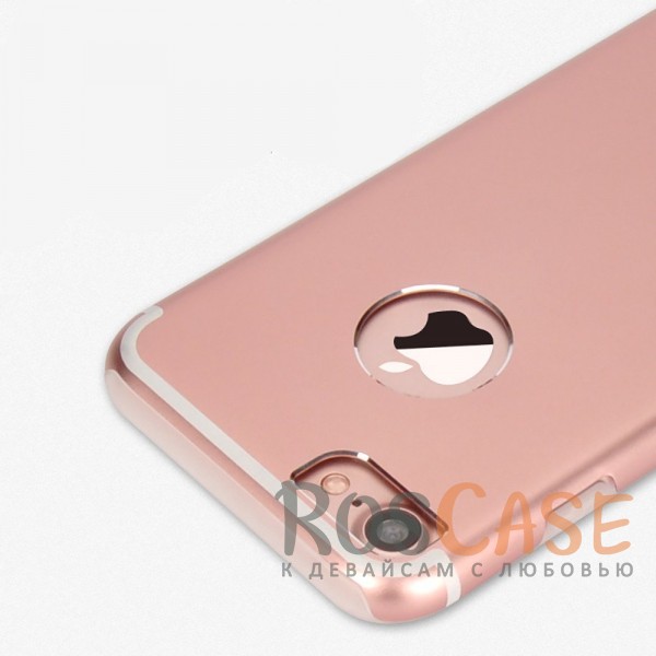 Фотография Rose Gold Гибридный защитный чехол из алюминия аналогичного материалу корпуса c силиконовым внутренним слоем для Apple iPhone 7 / 8 (4.7")