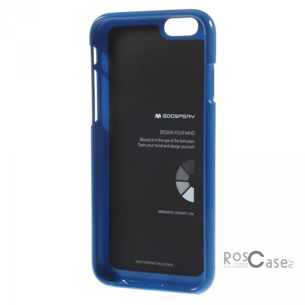 Фотография Синий Mercury Jelly Pearl Color | Яркий силиконовый чехол для для Apple iPhone 6/6s (4.7")
