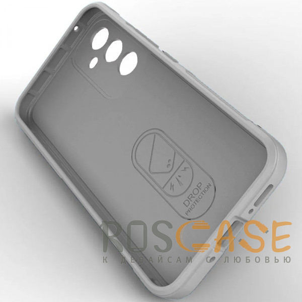 Изображение Серый Flex Silicone | Противоударный чехол для Samsung Galaxy A55 с защитой камеры и микрофиброй