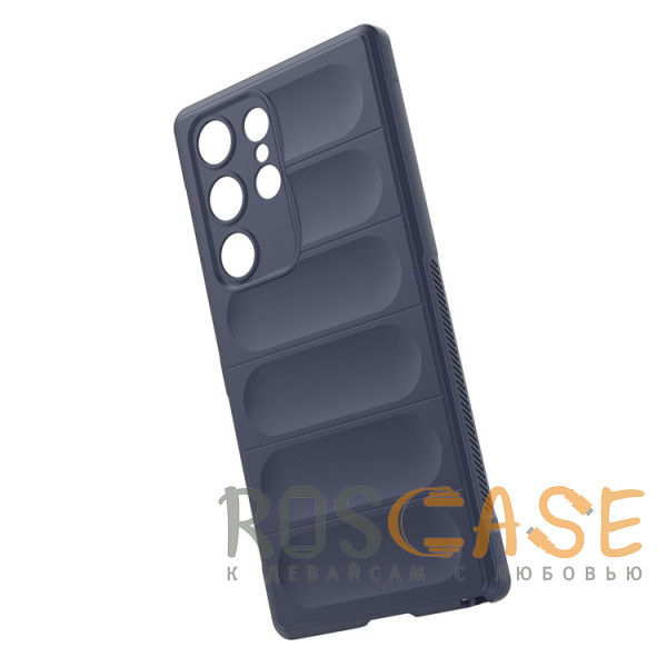 Изображение Темно-синий Flex Silicone | Противоударный чехол для Samsung Galaxy S23 Ultra с защитой камеры и микрофиброй