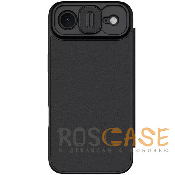 Фото Черный Nillkin Qin PRO | Чехол-книжка из Premium экокожи с защитой камеры для iPhone 17 Air