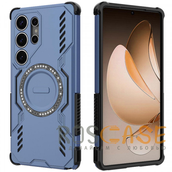 Фото Синий Mirage MagSafe | Противоударный чехол с поддержкой MagSafe для Samsung Galaxy S25 Ultra