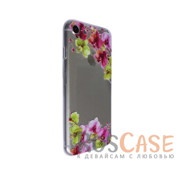 Фотография Орхидея Прозрачный силиконовый чехол "Цветочный орнамент" для Apple iPhone 7 / 8 (4.7")