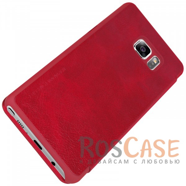 Фото Красный Nillkin Qin натур. кожа | Чехол-книжка для Samsung N935 Galaxy Note Fan Edition