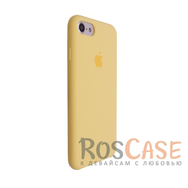Фото Желтый / Yellow Оригинальный силиконовый чехол для Apple iPhone 7 (4.7") (реплика)