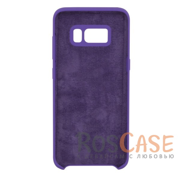 Фотография Фиолетовый / Purple Оригинальный силиконовый чехол Silicone Cover для Samsung Galaxy S8 | Матовая софт-тач поверхность из мягкого микроволокна для защиты от падений (реплика)