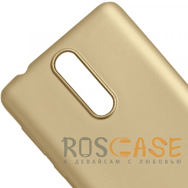 Фото Золотой J-Case THIN | Гибкий силиконовый чехол для Nokia 8 Dual SIM