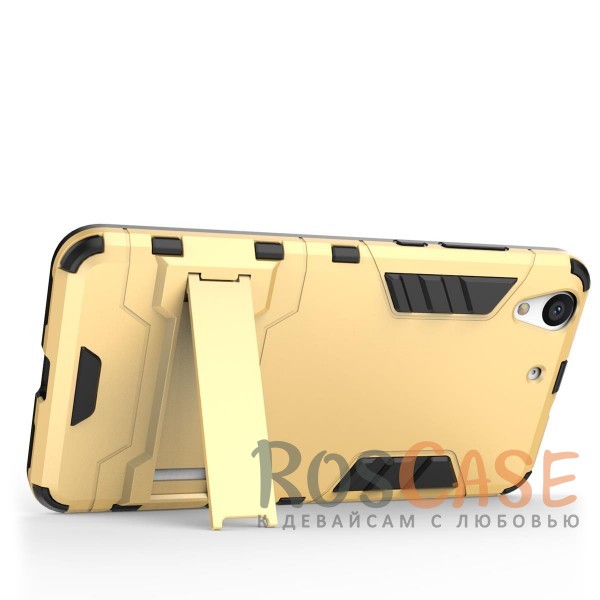 Фото Золотой / Champagne Gold Transformer | Противоударный чехол для Huawei Y6 II с мощной защитой корпуса