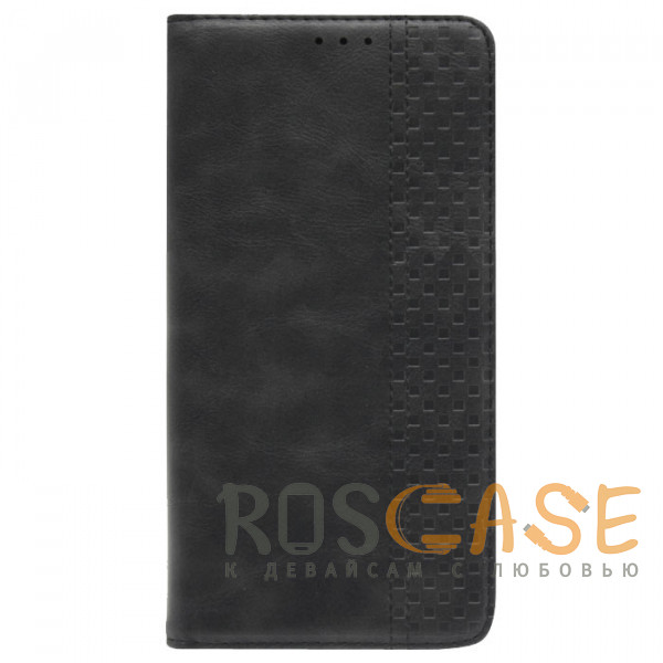 Фотография Черный Business Wallet | Кожаный чехол книжка с визитницей для Xiaomi Poco M3