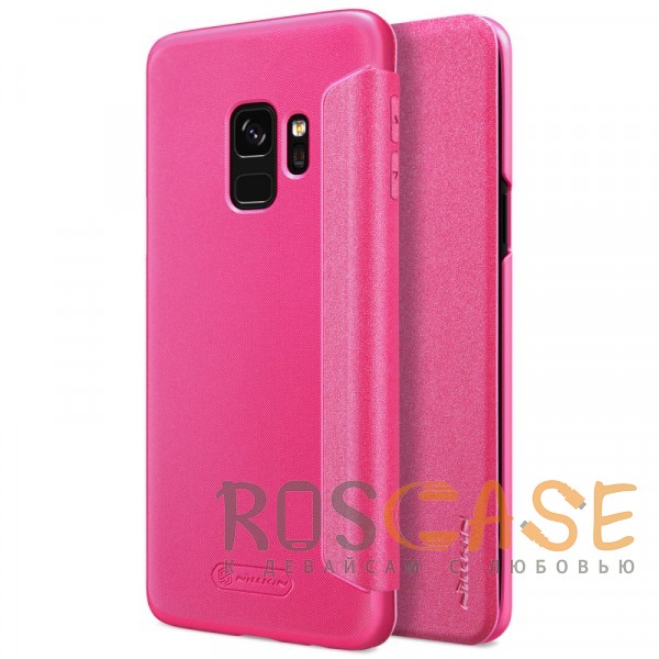 Фото Розовый Nillkin Sparkle | Чехол-книжка для Samsung Galaxy S9